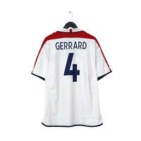 2003/05 Gerrard #4 England Vintage Umbro Home Football Shirt (XL) EURO 2004
