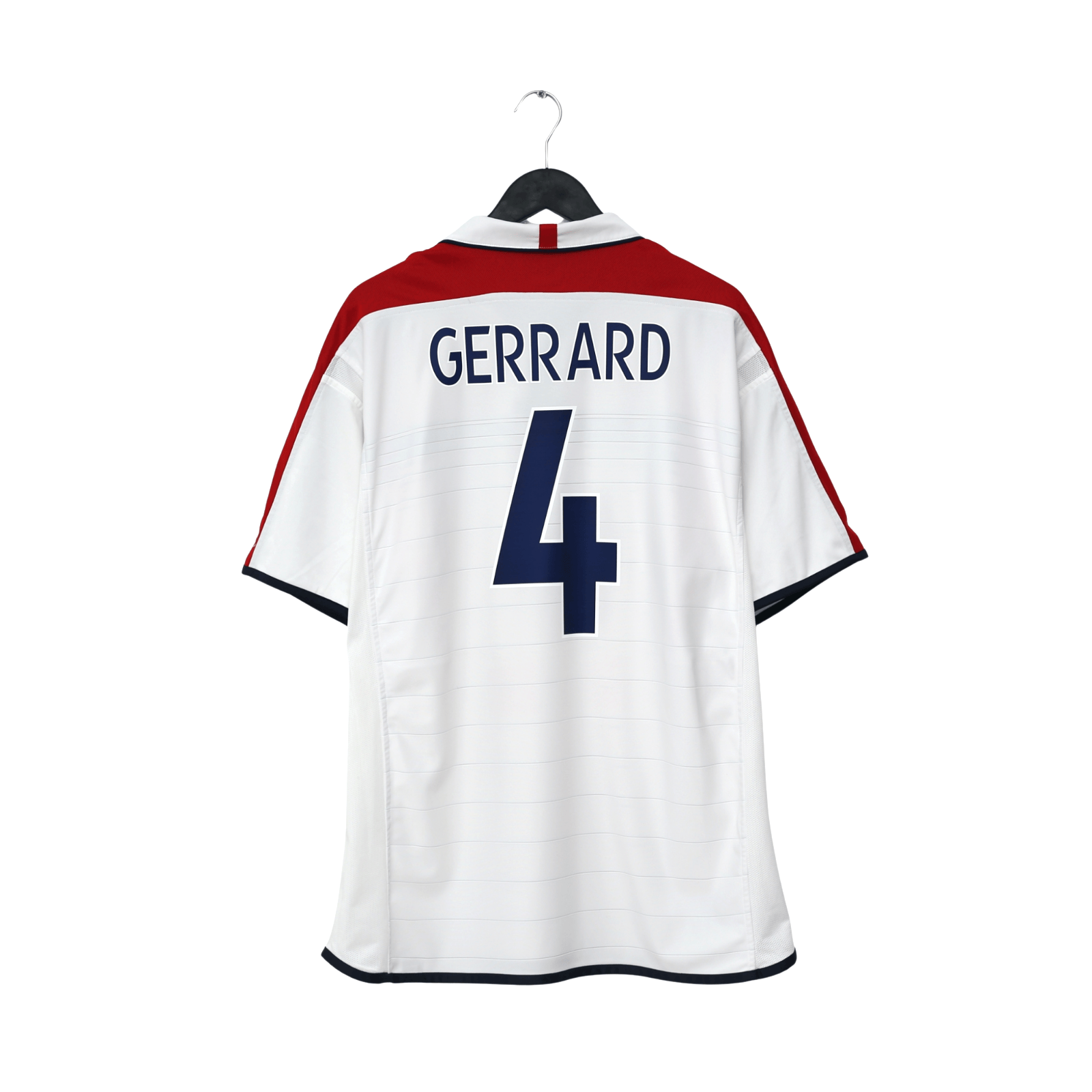 2003/05 Gerrard #4 England Vintage Umbro Home Football Shirt (XL) EURO 2004