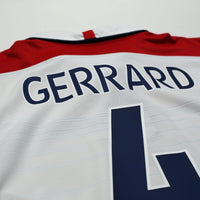 2003/05 Gerrard #4 England Vintage Umbro Home Football Shirt (XL) EURO 2004