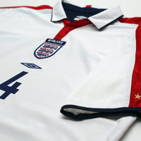 2003/05 Gerrard #4 England Vintage Umbro Home Football Shirt (XL) EURO 2004