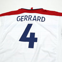 2003/05 Gerrard #4 England Vintage Umbro Home Football Shirt (XL) EURO 2004