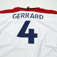 2003/05 Gerrard #4 England Vintage Umbro Home Football Shirt (XL) EURO 2004