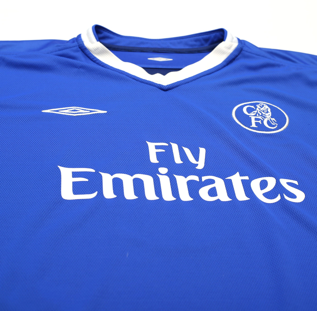 2003/05 LAMPARD #8 Chelsea Vintage Umbro UCL Home Football Shirt Jersey (XXL)