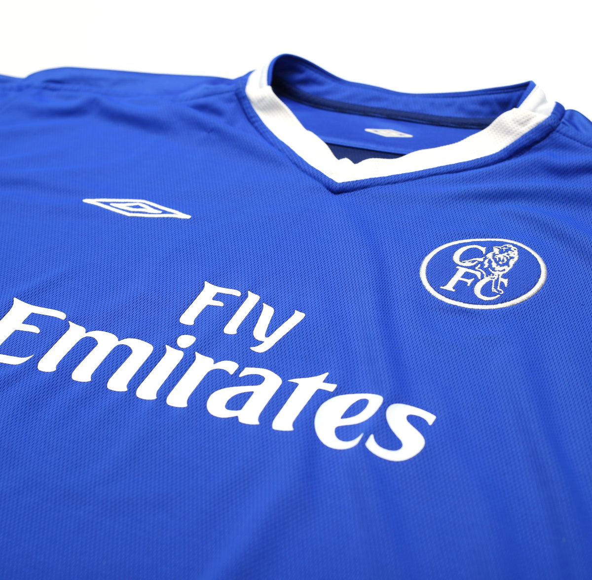 2003/05 LAMPARD #8 Chelsea Vintage Umbro UCL Home Football Shirt Jersey (XXL)