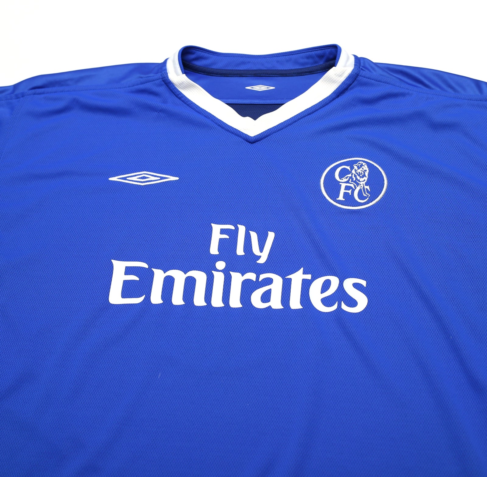 2003/05 LAMPARD #8 Chelsea Vintage Umbro UCL Home Football Shirt Jersey (XXL)