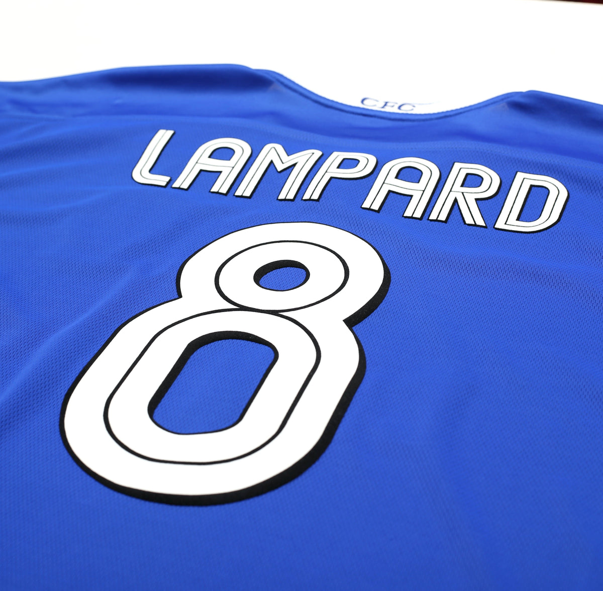 2003/05 LAMPARD #8 Chelsea Vintage Umbro UCL Home Football Shirt Jersey (XXL)