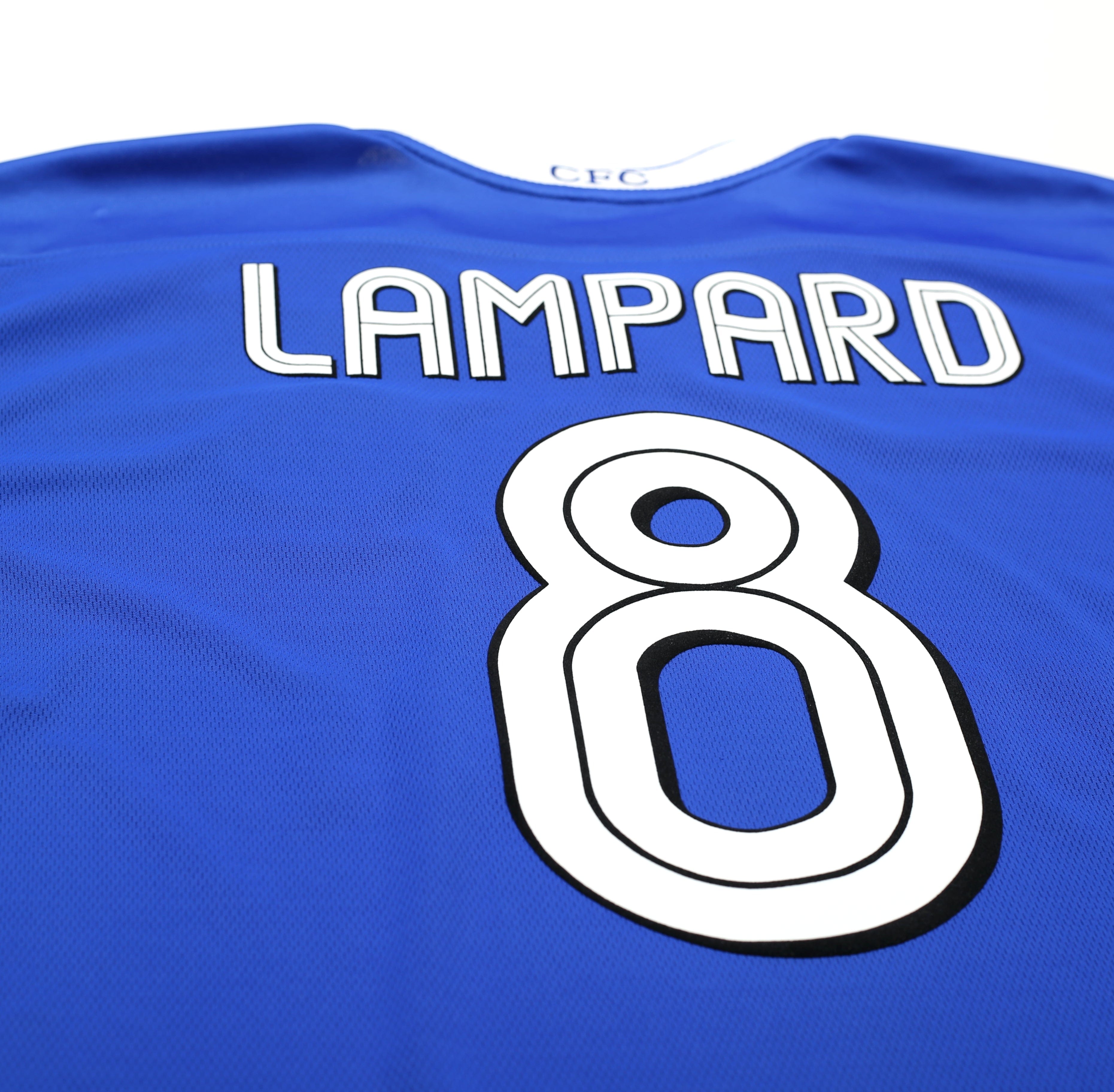 8 FRANK LAMPARD Chelsea FC EPL MF Blue Mint Throwback Uniform Kit