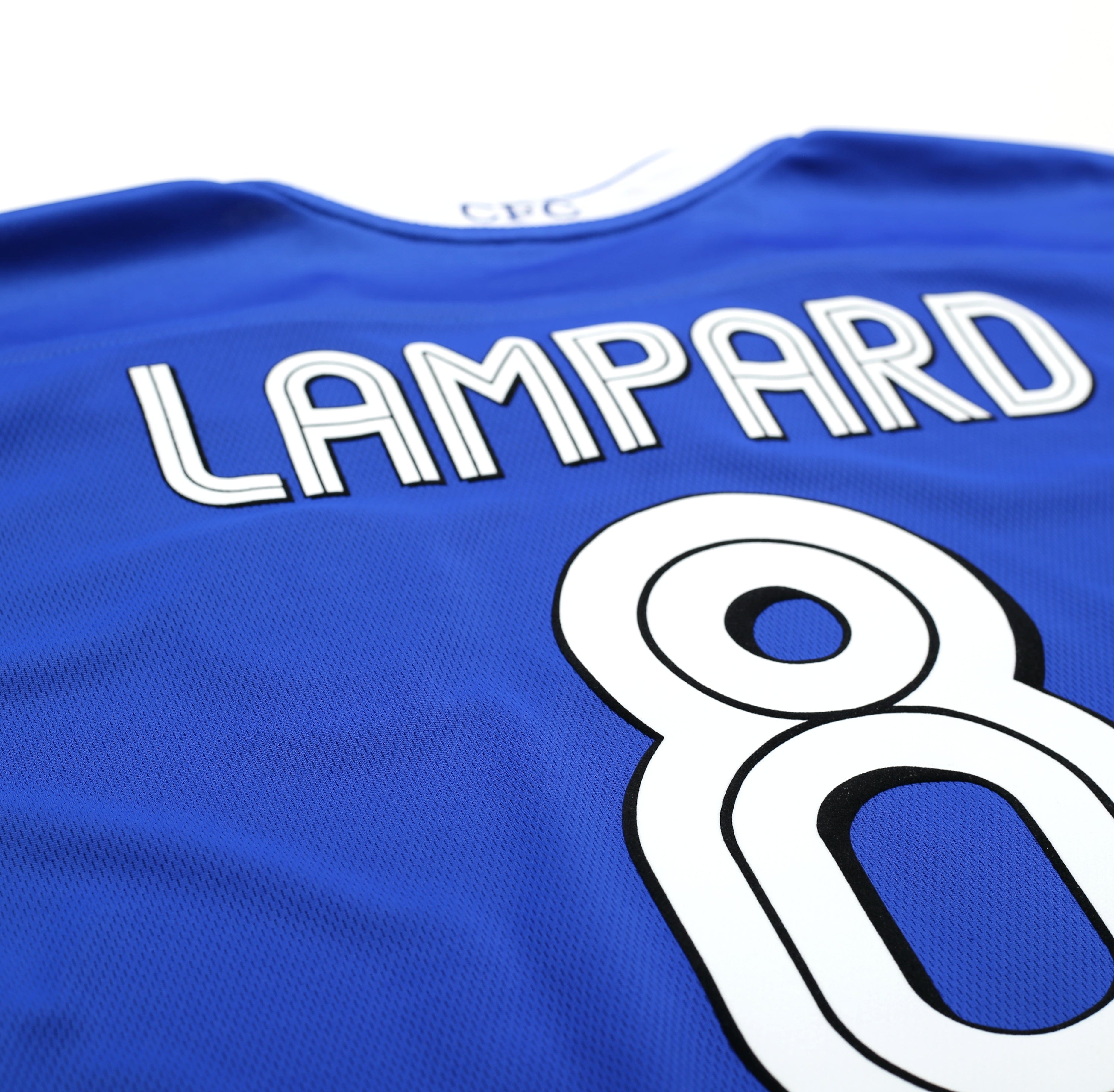 2003/05 LAMPARD #8 Chelsea Vintage Umbro UCL Home Football Shirt