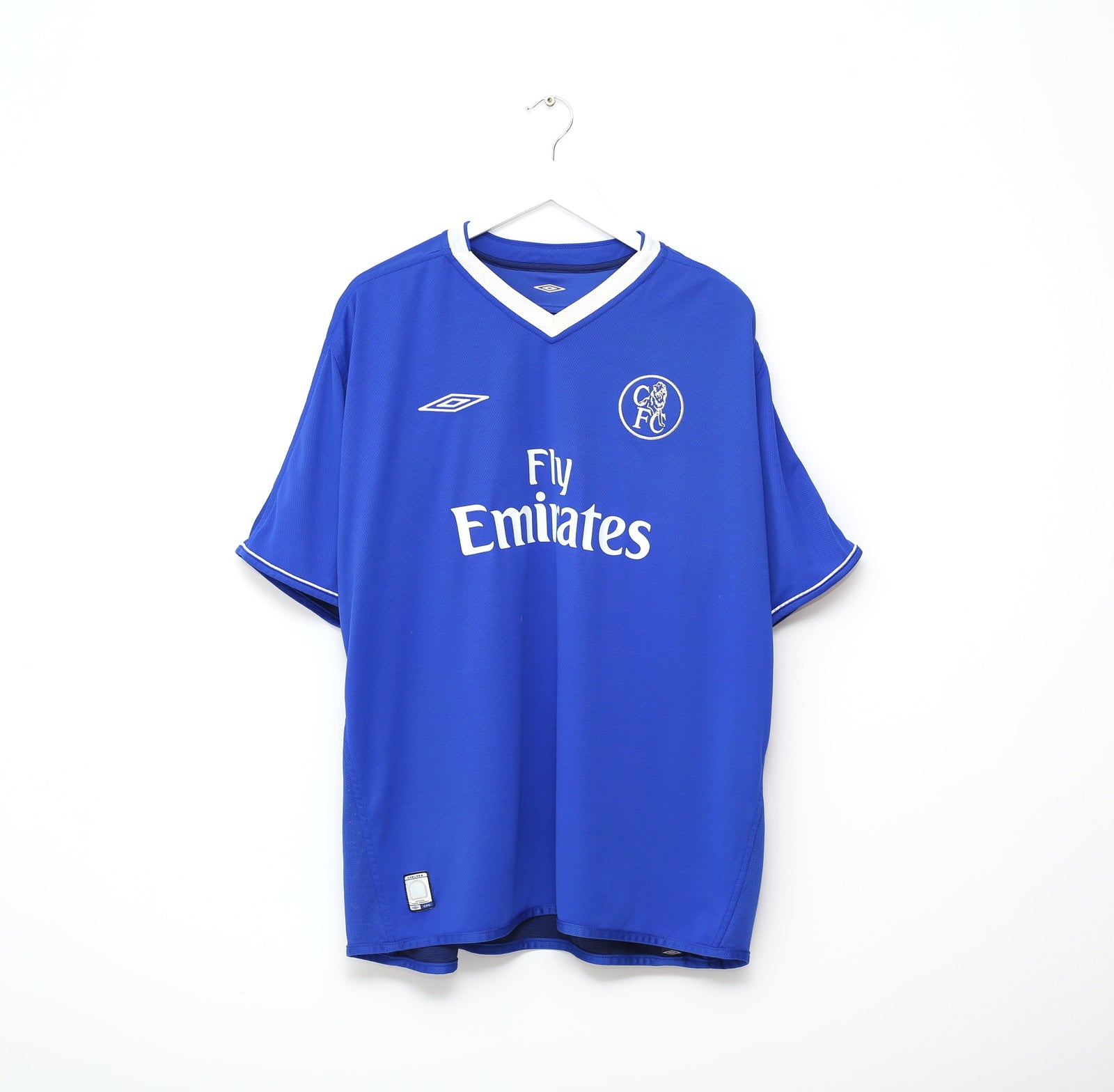 2003/05 LAMPARD #8 Chelsea Vintage Umbro UCL Home Football Shirt Jersey (XXL)