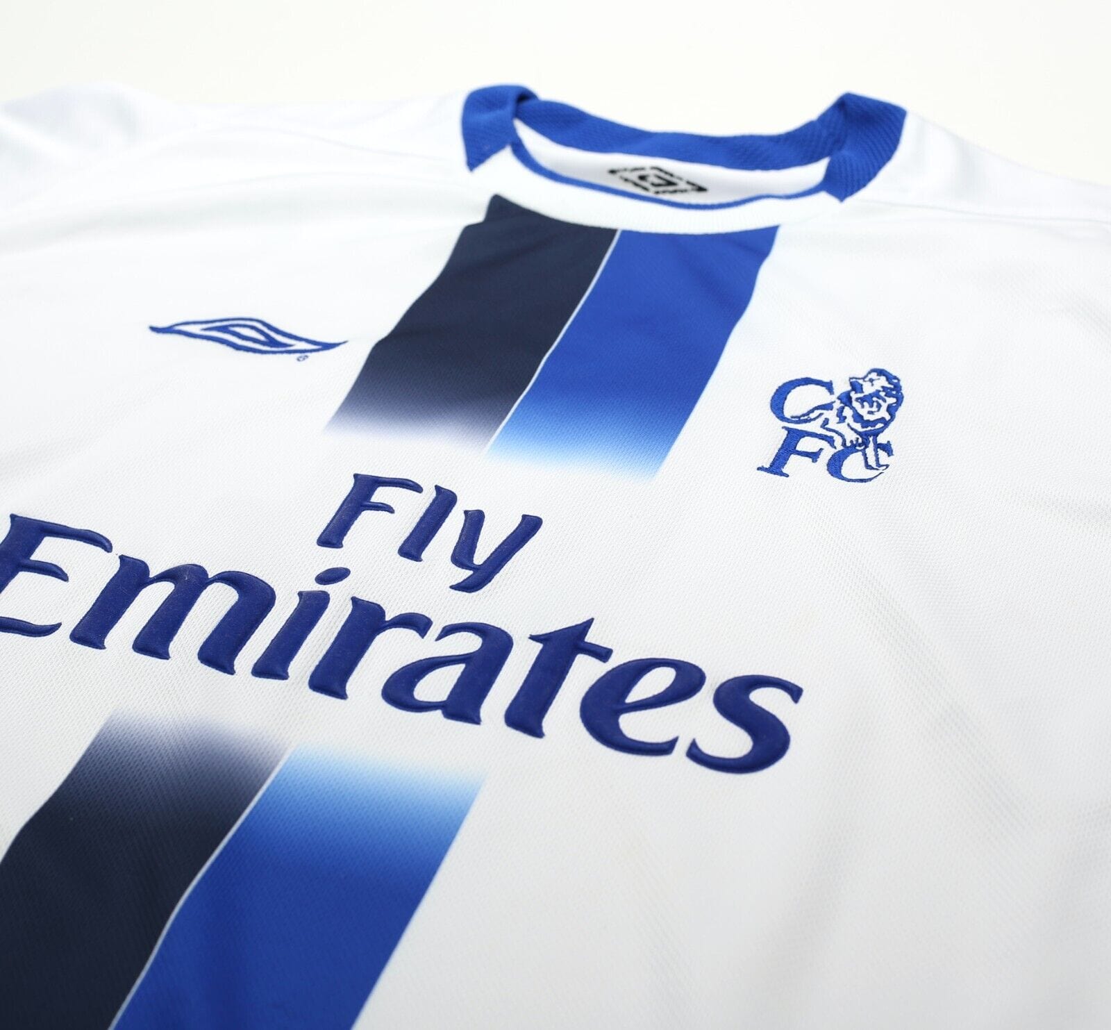 2003/05 MAKELELE #4 Chelsea Vintage Umbro UCL Away Football Shirt Jersey (L)