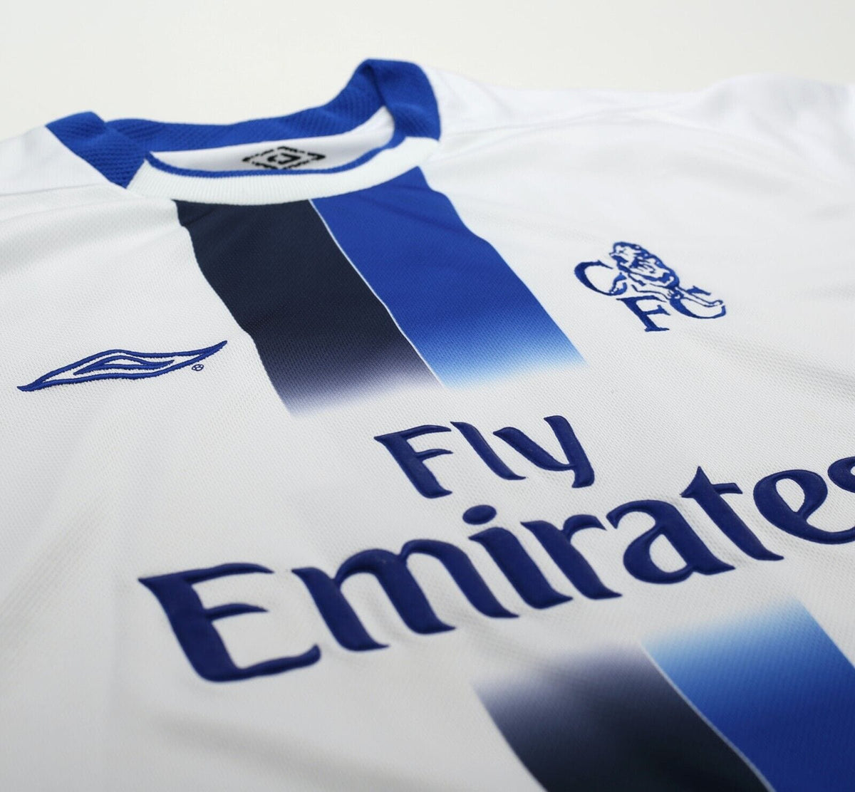 2003/05 MAKELELE #4 Chelsea Vintage Umbro UCL Away Football Shirt Jersey (L)