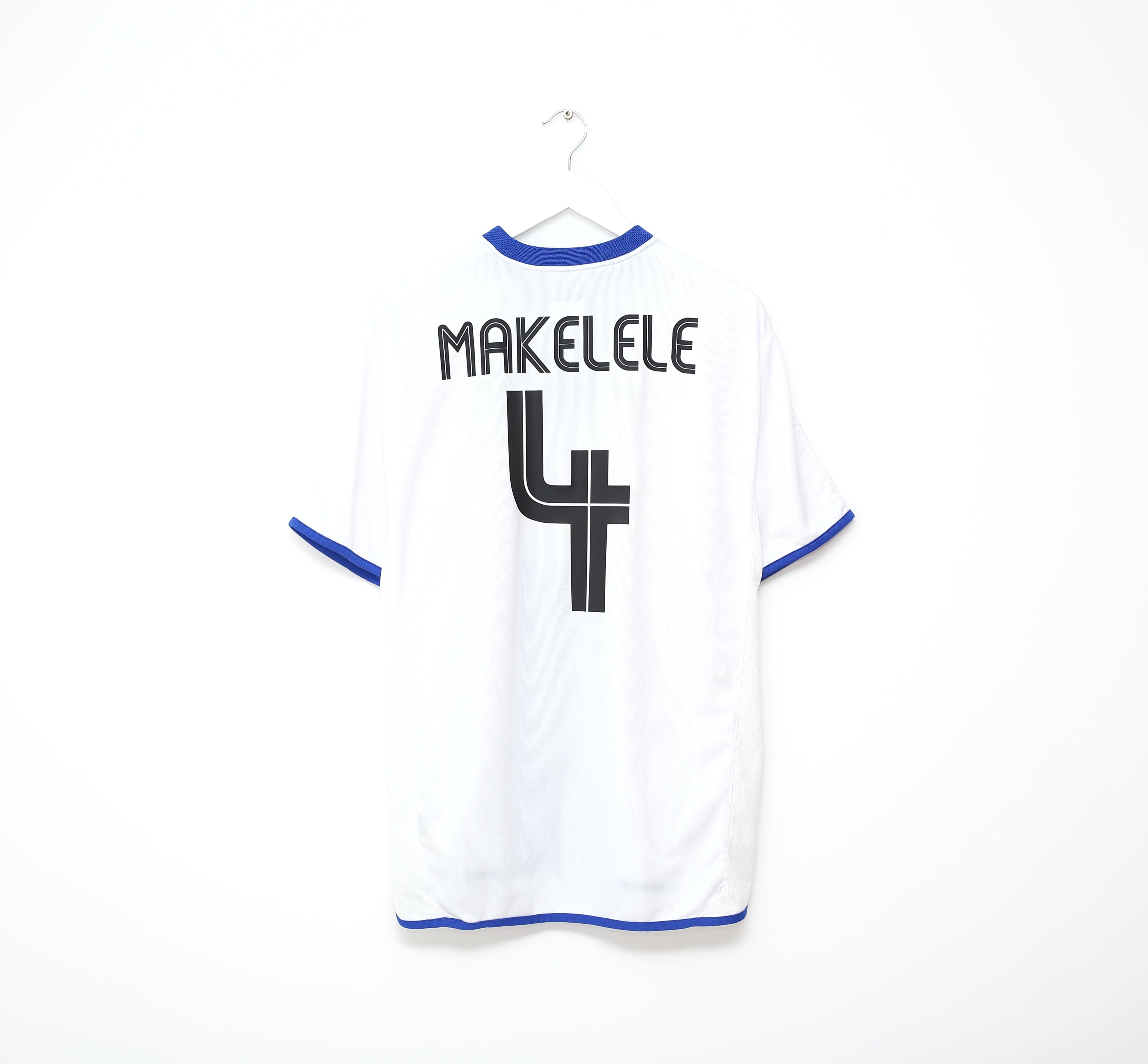 2003/05 MAKELELE #4 Chelsea Vintage Umbro UCL Away Football Shirt