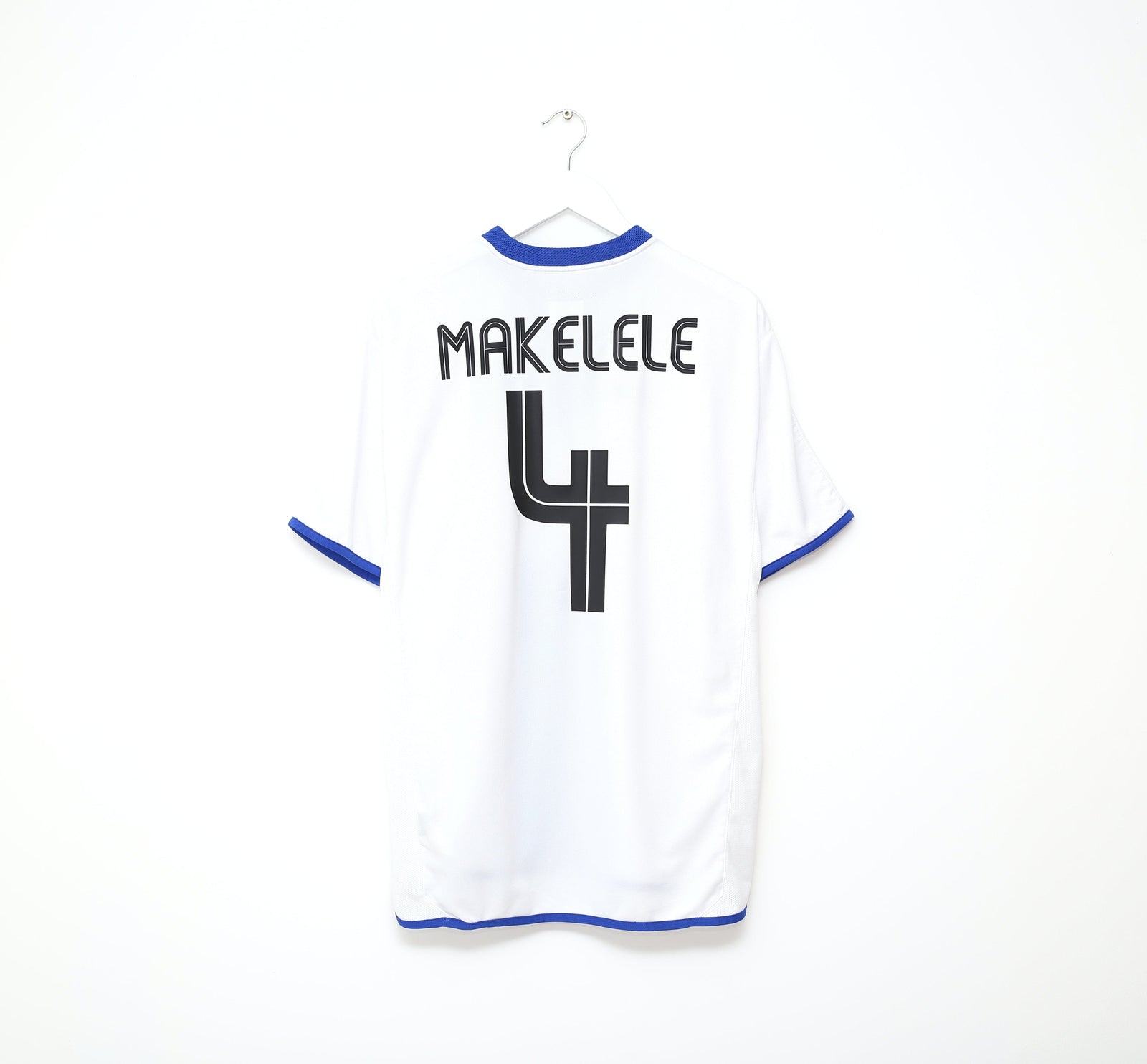2003/05 MAKELELE #4 Chelsea Vintage Umbro UCL Away Football Shirt Jersey (L)