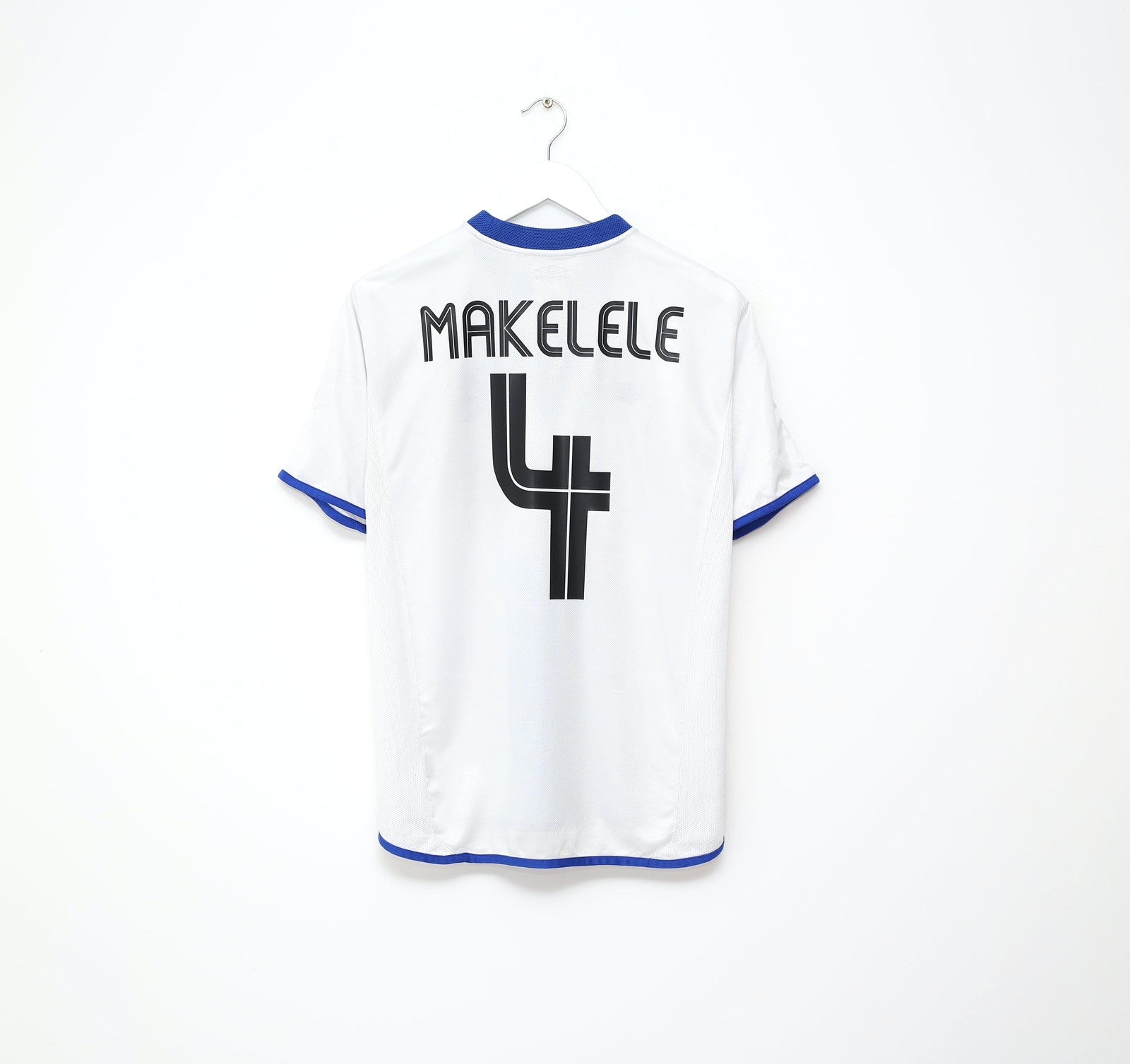 2003/05 MAKELELE #4 Chelsea Vintage Umbro UCL Away Football Shirt Jersey (S)