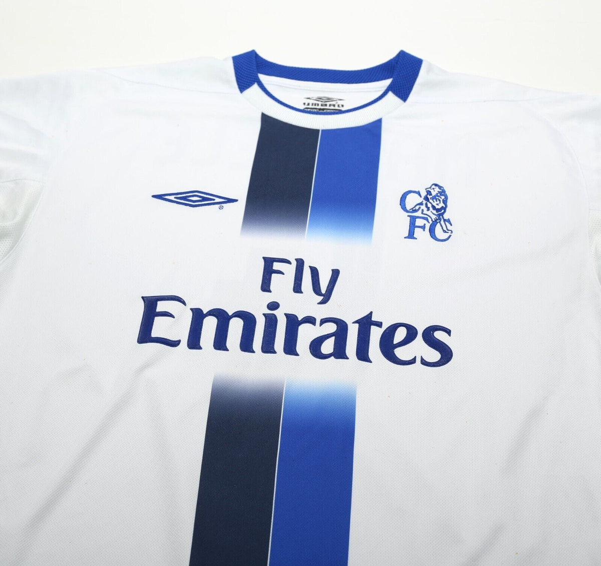 2003/05 MAKELELE #4 Chelsea Vintage Umbro UCL Away Football Shirt (L)