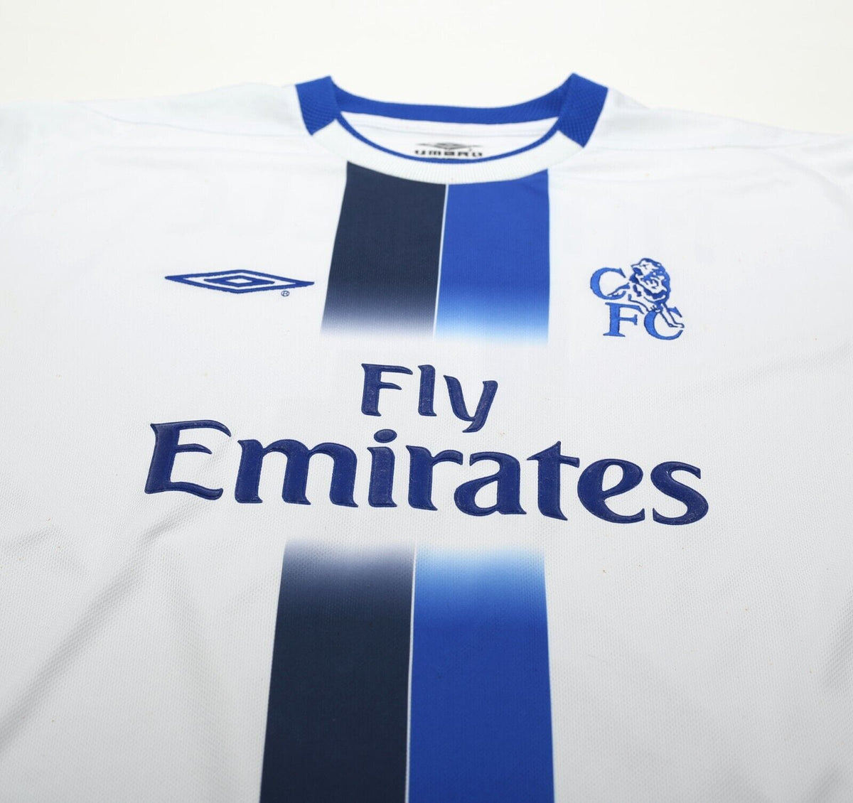 2003/05 MAKELELE #4 Chelsea Vintage Umbro UCL Away Football Shirt (L)