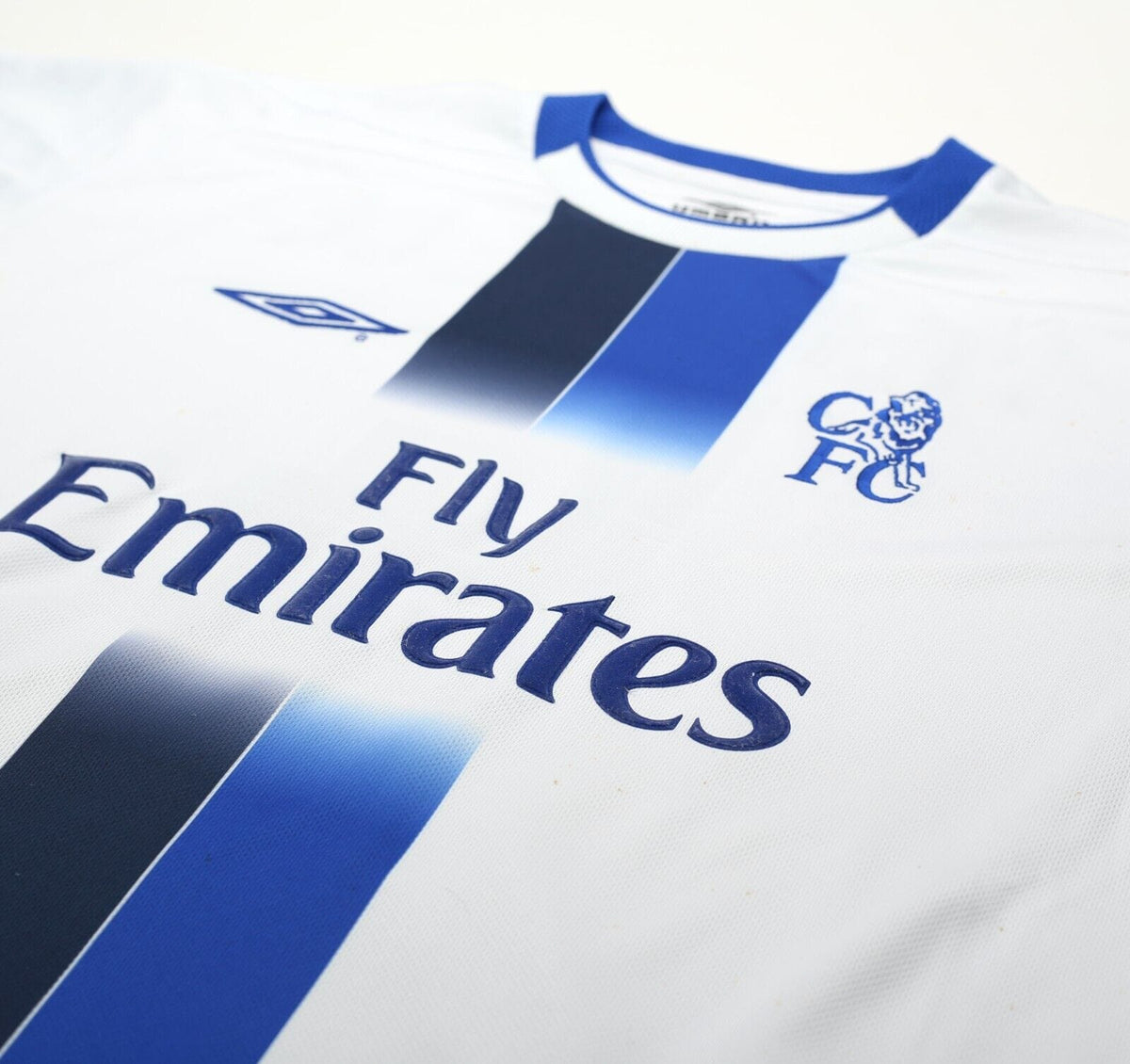 2003/05 MAKELELE #4 Chelsea Vintage Umbro UCL Away Football Shirt (L)