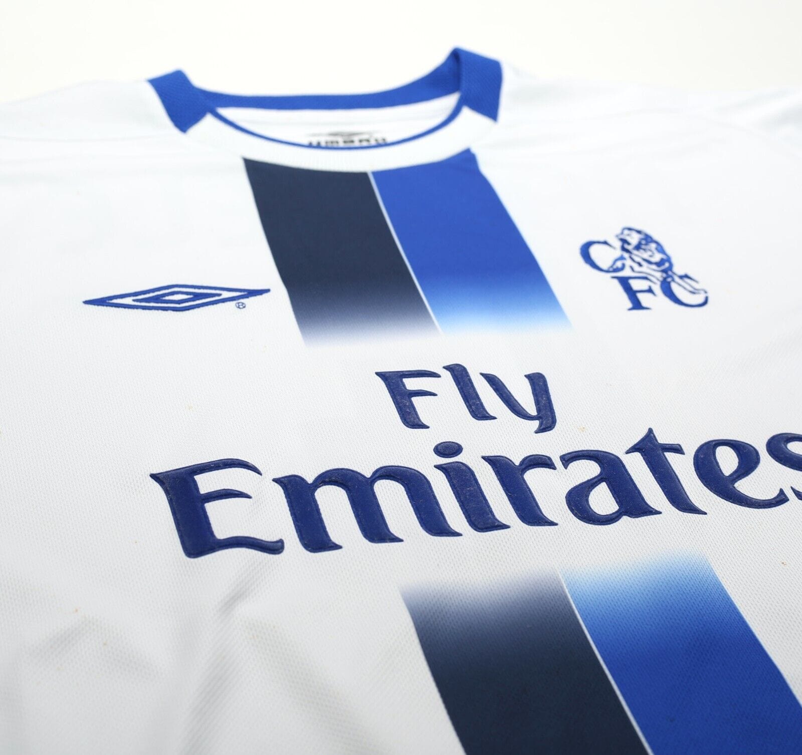 2003/05 MAKELELE #4 Chelsea Vintage Umbro UCL Away Football Shirt (L)