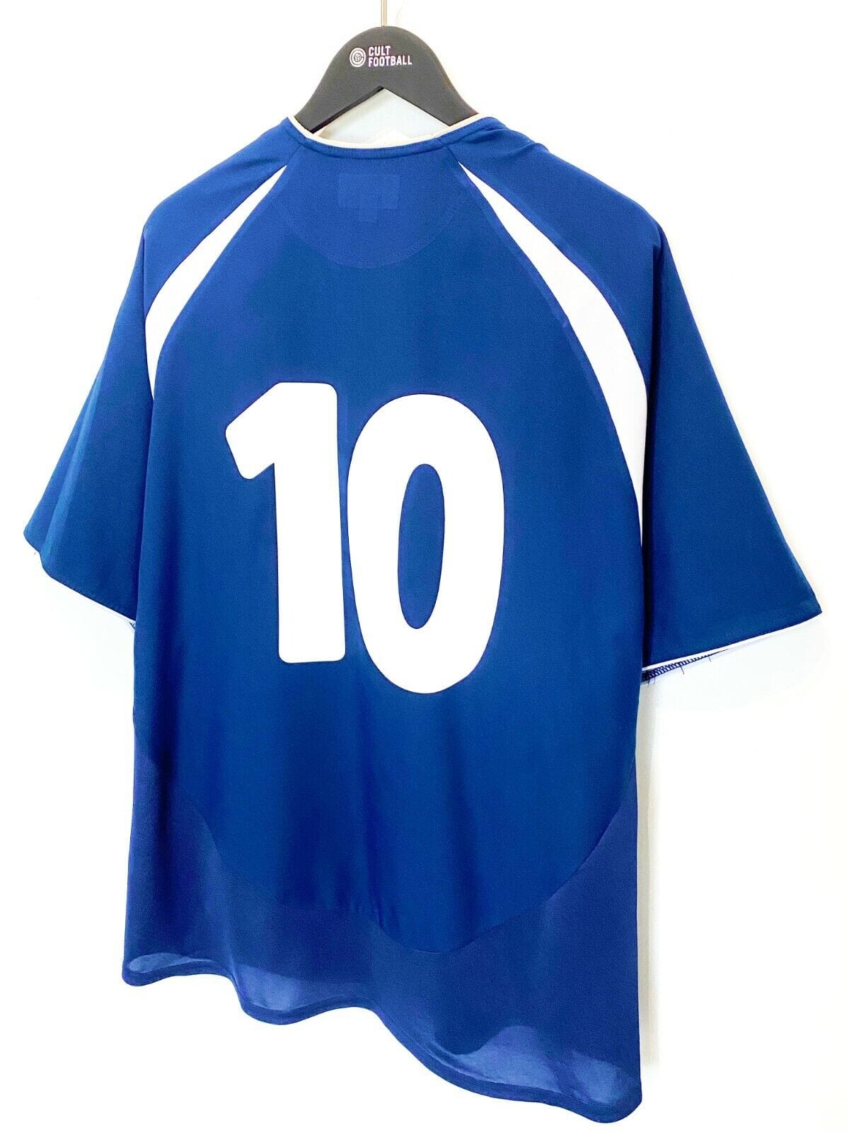 2003/05 McFADDEN #10 Scotland Vintage Diadora Home Football Shirt (L) Everton