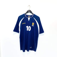 2003/05 McFADDEN #10 Scotland Vintage Diadora Home Football Shirt (L) Everton