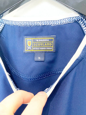 2003/05 McFADDEN #10 Scotland Vintage Diadora Home Football Shirt (XL) Everton