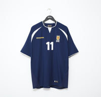 2003/05 McFADDEN #11 Scotland Vintage Diadora Home Football Shirt (L) Everton