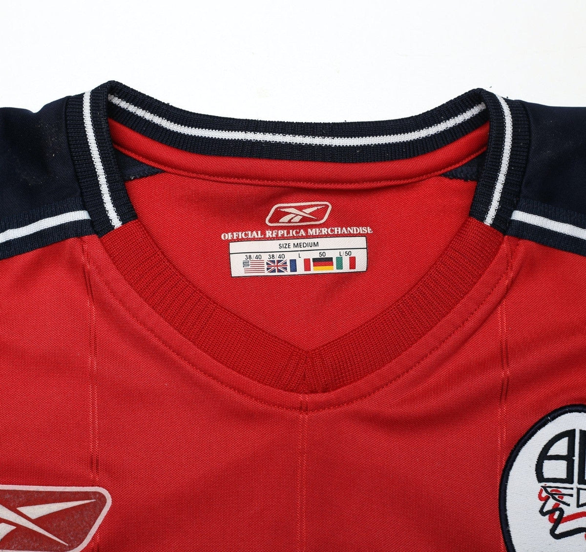 2003/05 OKOCHA #10 Bolton Wanderers Vintage Reebok Away Football Shirt (M)