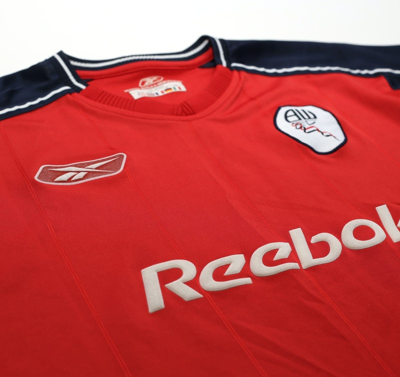 2003/05 OKOCHA #10 Bolton Wanderers Vintage Reebok Away Football Shirt (M)