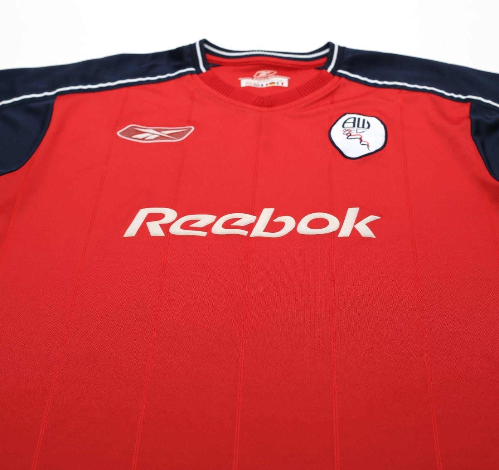 2003/05 OKOCHA #10 Bolton Wanderers Vintage Reebok Away Football Shirt (M)