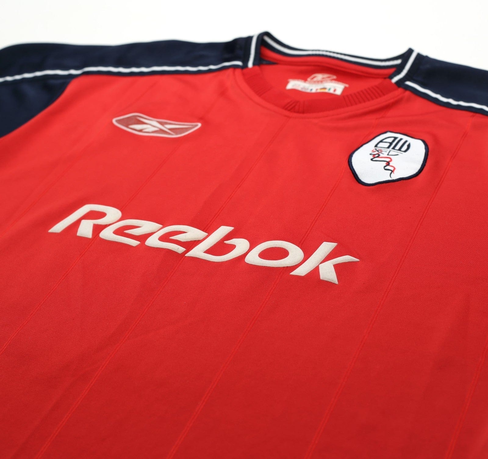 2003/05 OKOCHA #10 Bolton Wanderers Vintage Reebok Away Football Shirt (M)