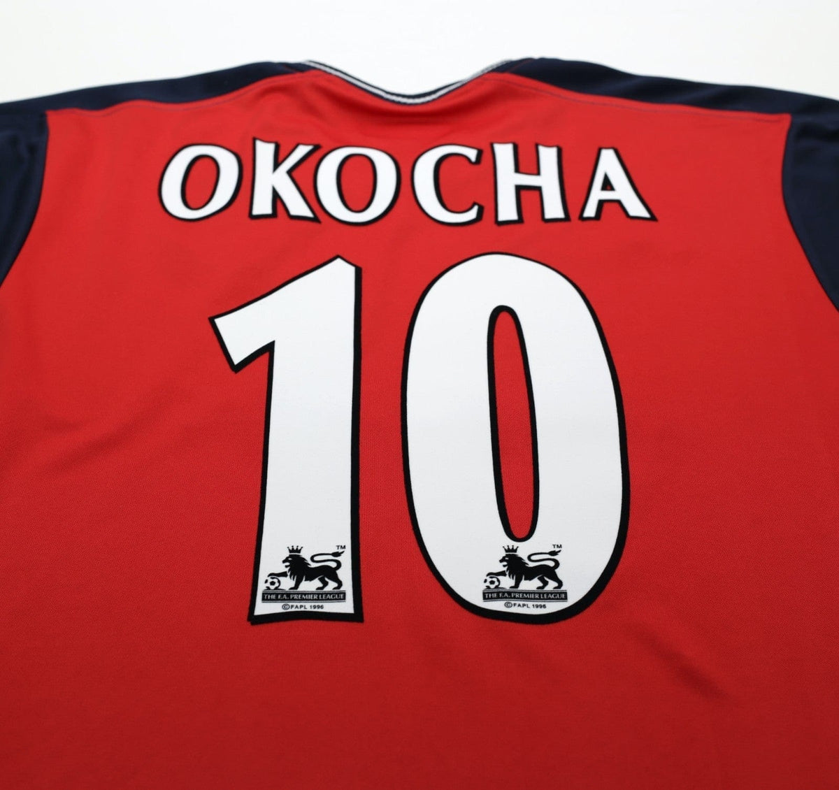 2003/05 OKOCHA #10 Bolton Wanderers Vintage Reebok Away Football Shirt (M)