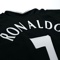 2003/05 Ronaldo #7 Manchester United Vintage Nike Away Football Shirt (L)