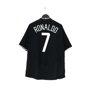 2003/05 Ronaldo #7 Manchester United Vintage Nike Away Football Shirt (XL)