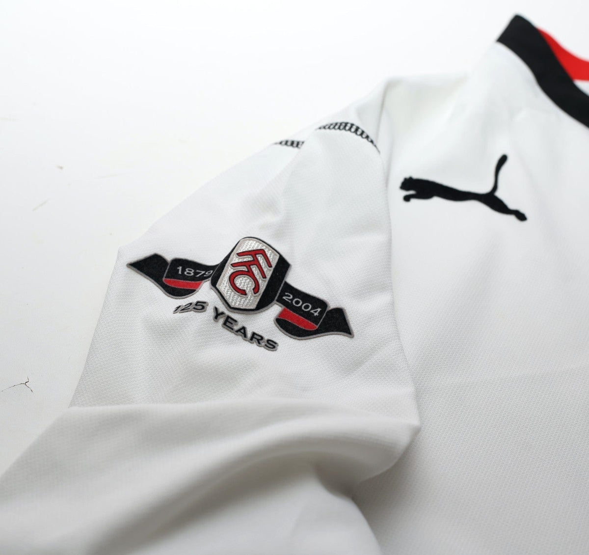 2003/05 SAHA #8 Fulham Vintage PUMA Home Football Shirt (L)