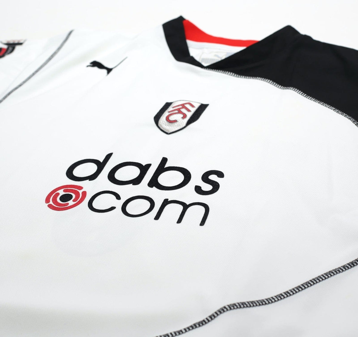 2003/05 SAHA #8 Fulham Vintage PUMA Home Football Shirt (L)