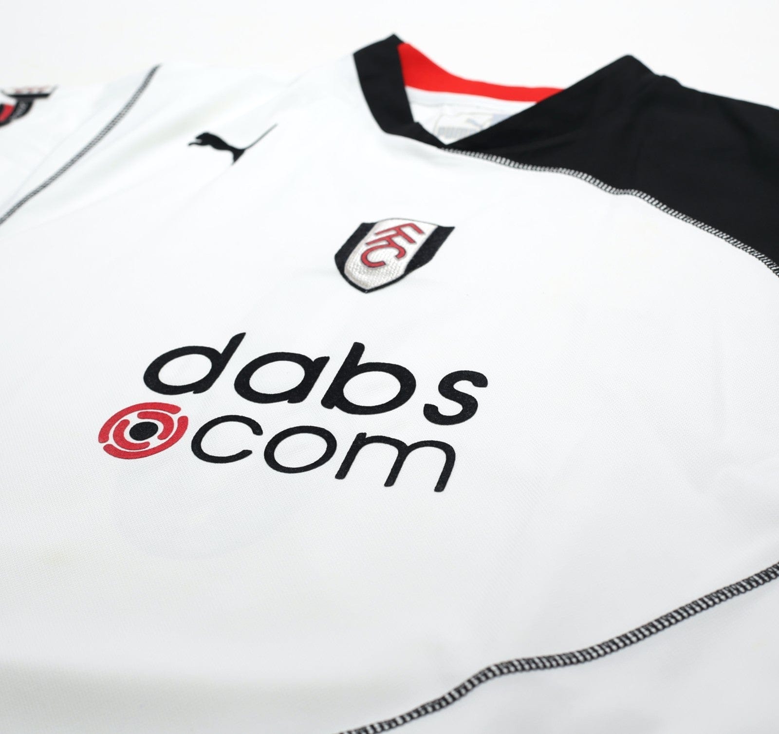 2003/05 SAHA #8 Fulham Vintage PUMA Home Football Shirt (L)