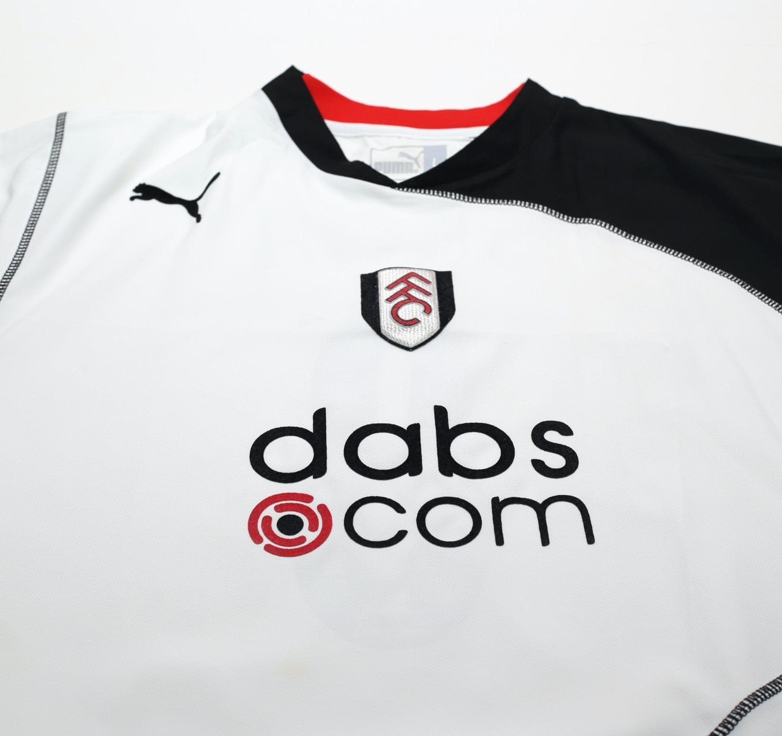 2003/05 SAHA #8 Fulham Vintage PUMA Home Football Shirt (L)