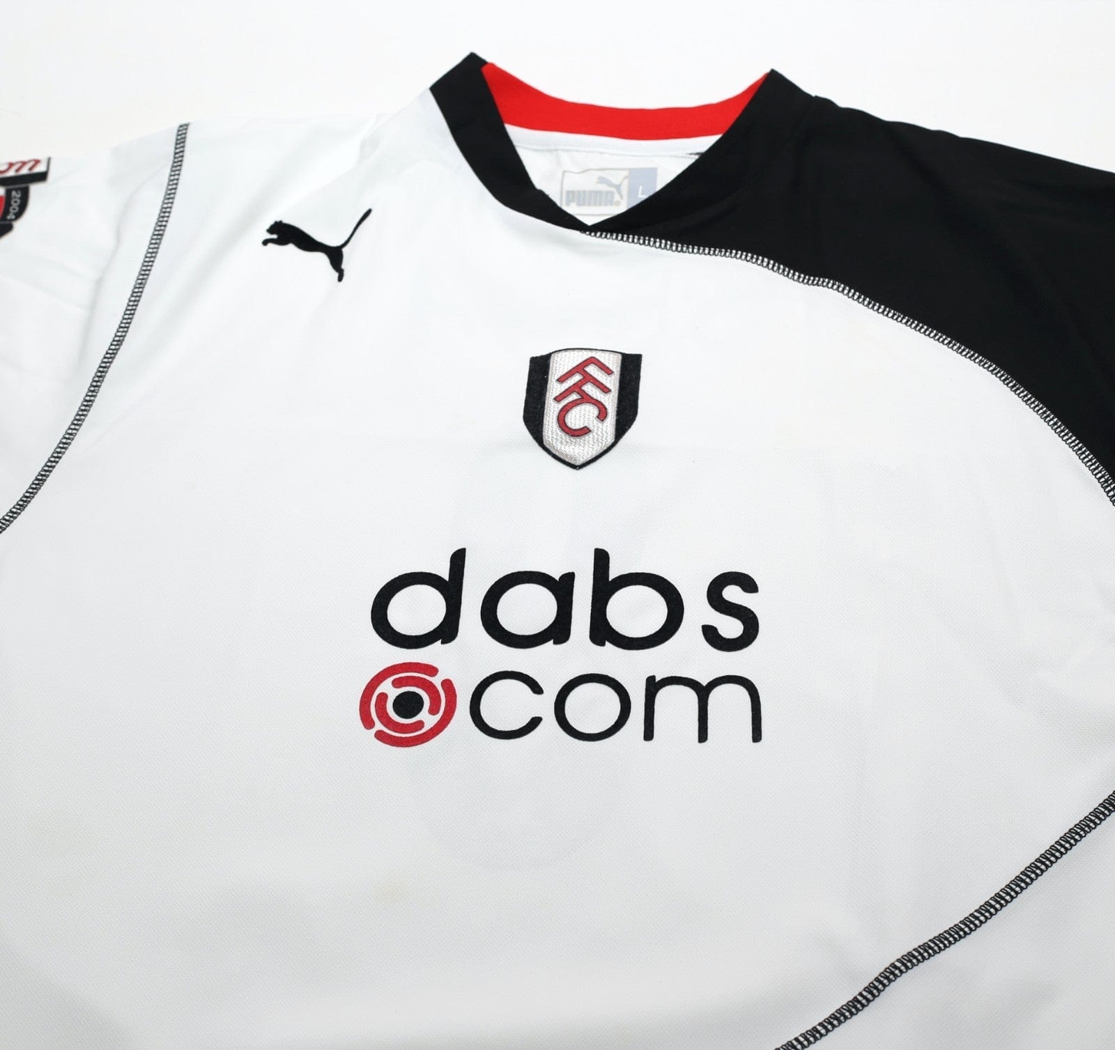 2003/05 SAHA #8 Fulham Vintage PUMA Home Football Shirt (L)