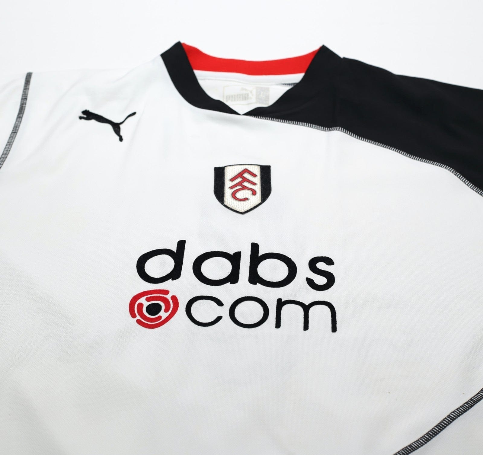 2003/05 SAHA #8 Fulham Vintage PUMA Home Football Shirt (L)