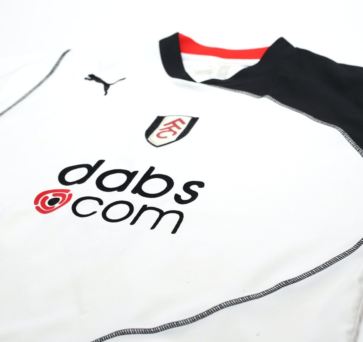 2003/05 SAHA #8 Fulham Vintage PUMA Home Football Shirt (L)