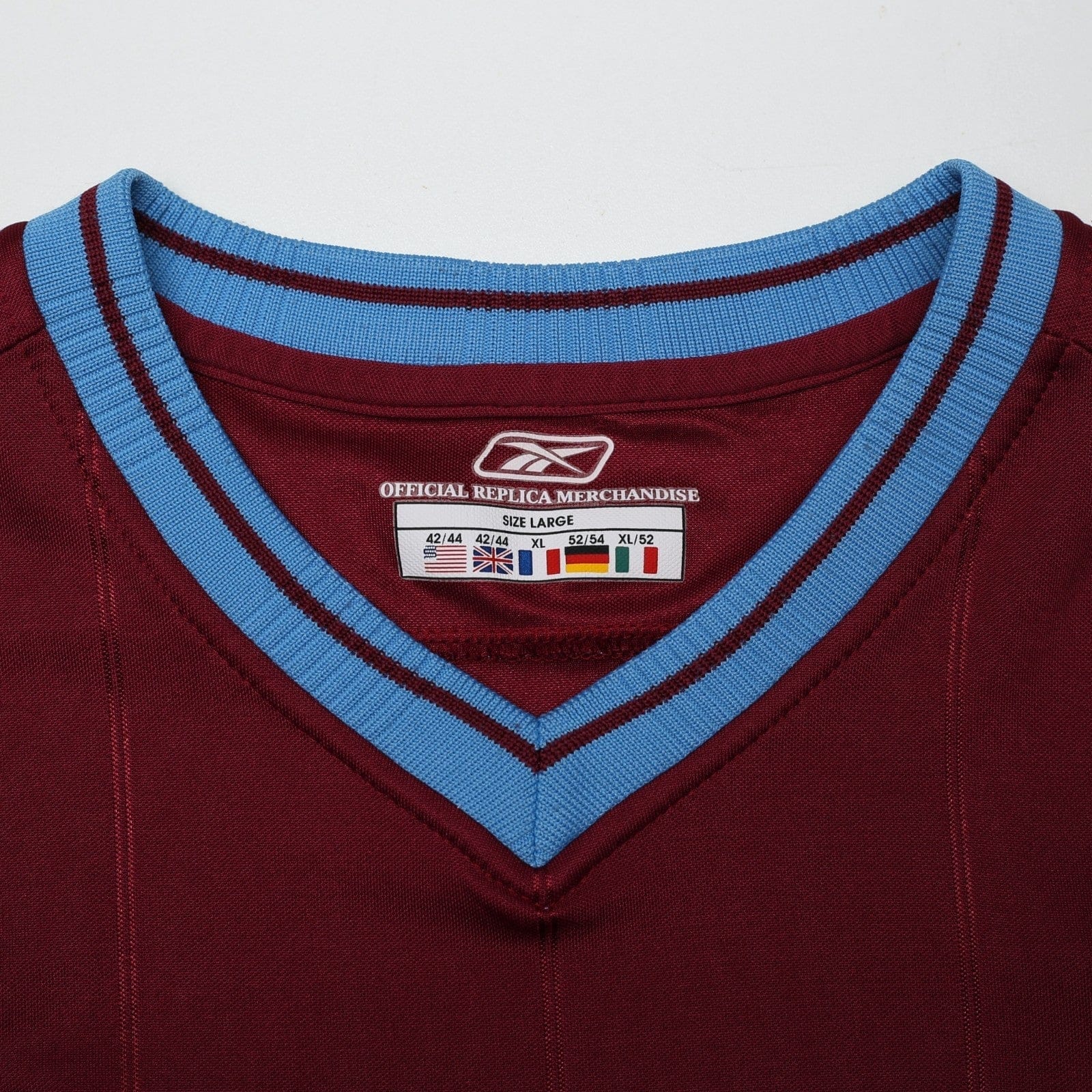 2003/05 West Ham United Vintage Reebok Home Football Shirt (L
