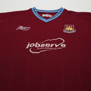 2003/05 West Ham United Vintage Reebok Home Football Shirt (L)