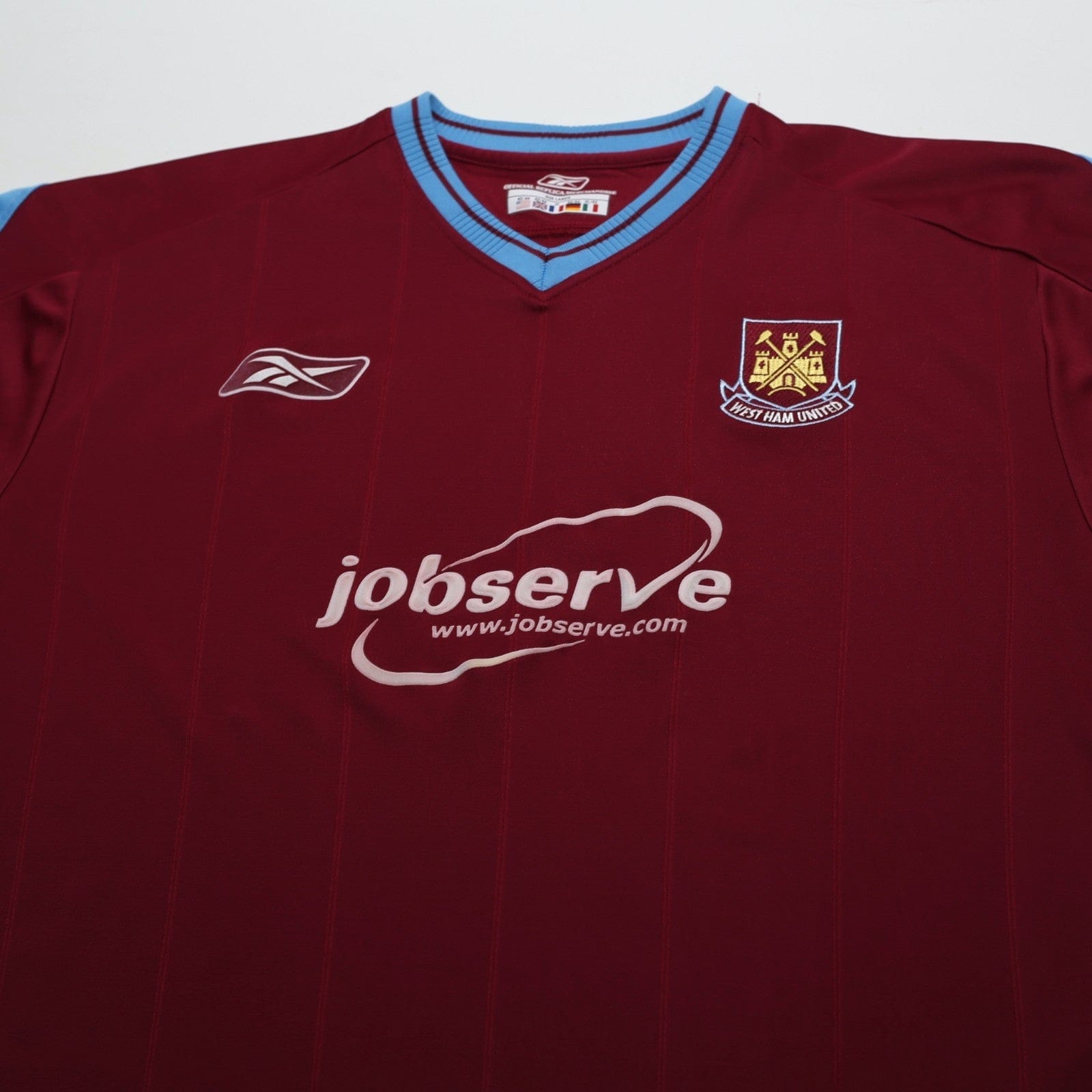 2003/05 West Ham United Vintage Reebok Home Football Shirt (L)