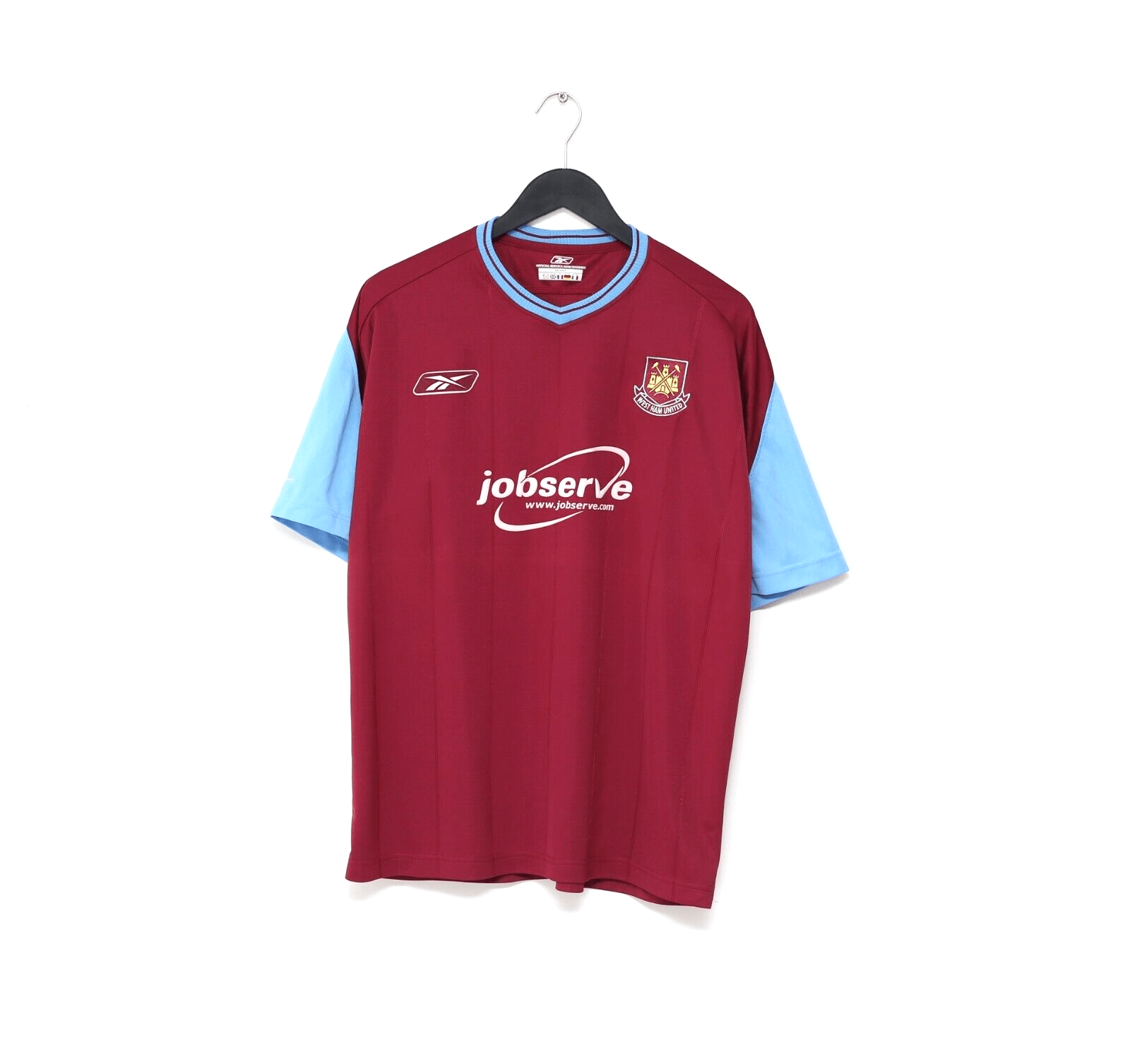 2003/05 WEST HAM UNITED Vintage Reebok Home Football Shirt (L)