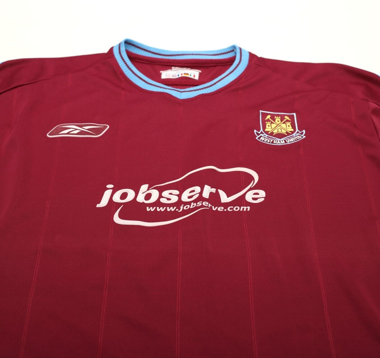 2003/05 WEST HAM UNITED Vintage Reebok Home Football Shirt (L)