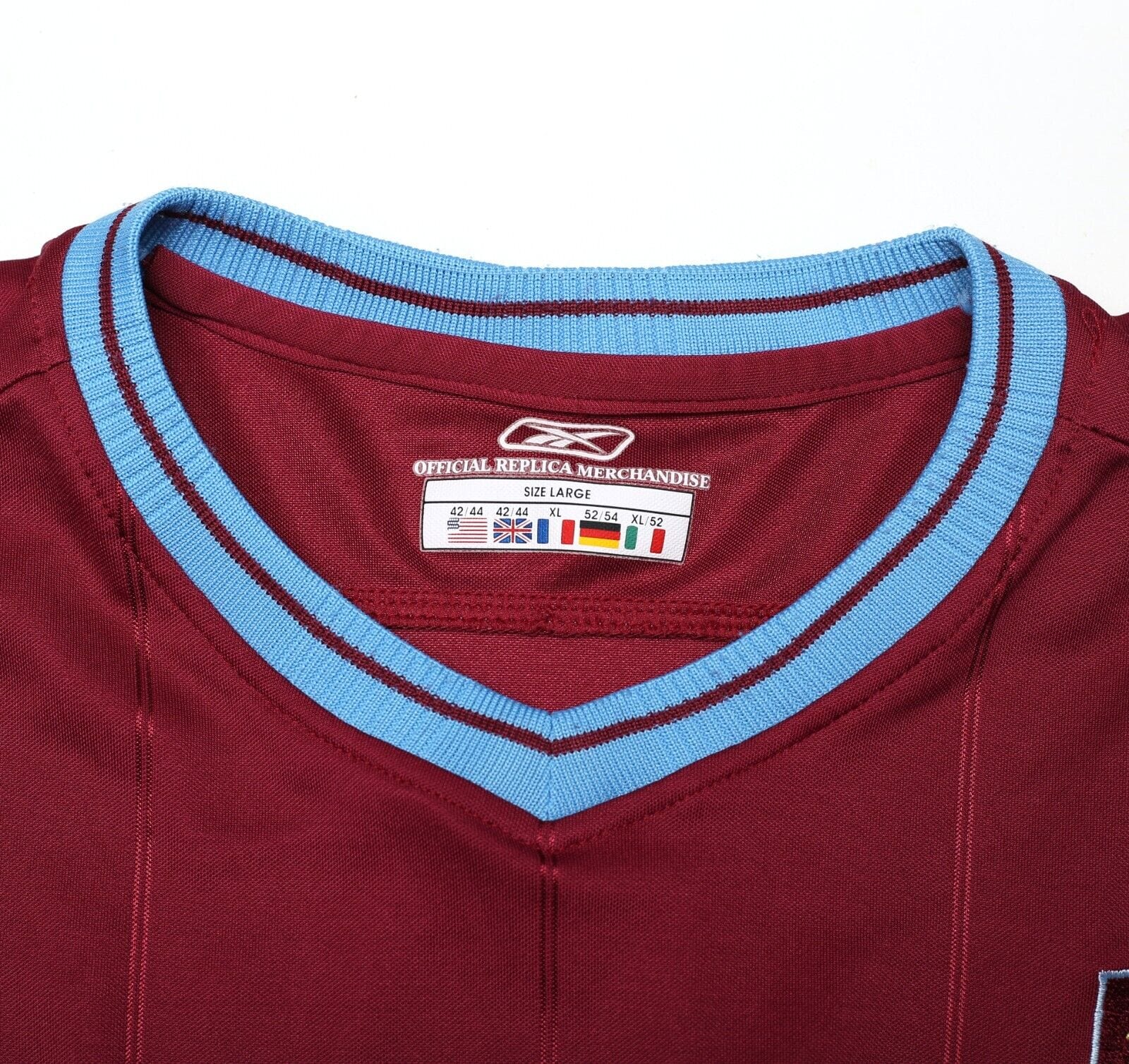 2003/05 WEST HAM UNITED Vintage Reebok Home Football Shirt (L)