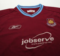 2003/05 WEST HAM UNITED Vintage Reebok Home Football Shirt (M)