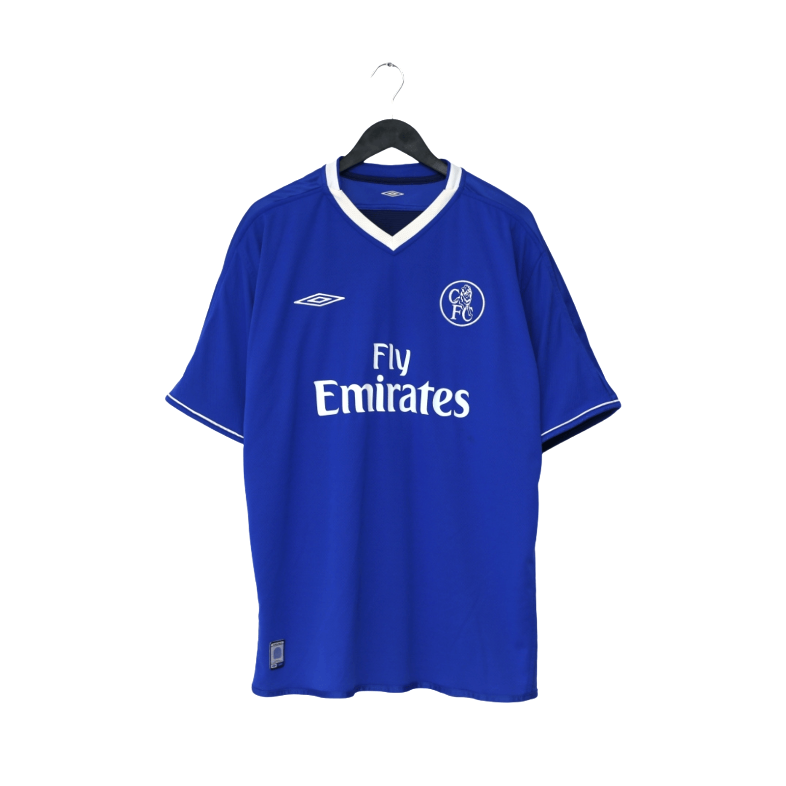 2003/05 Zola #25 Chelsea Vintage Umbro Home Football Shirt (XL)