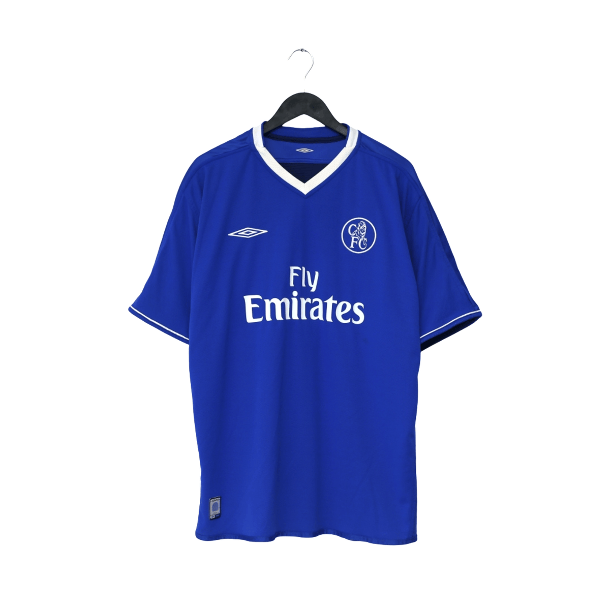 2003/05 Zola #25 Chelsea Vintage Umbro Home Football Shirt (XL)