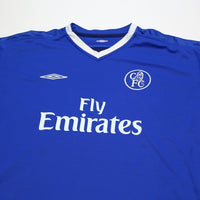 2003/05 Zola #25 Chelsea Vintage Umbro Home Football Shirt (XL)